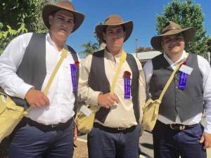 Cobar brothers Leighton and Morgan Trudgett are walking from Gilgandra to Sydney as part of this year’s Coo-ee Re-enactment March. ▪ Photo contributed 