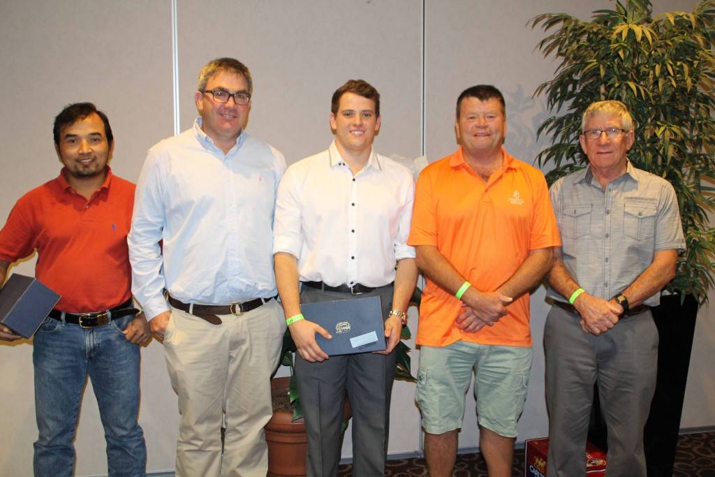 Some of the 2015 winners of the men’s golf season at Friday night’s Sportsman’s Dinner at the Golfie included Jimmy Suroto, Michael Zannes, Jacob Ryan, Peter Brien and John Collins.