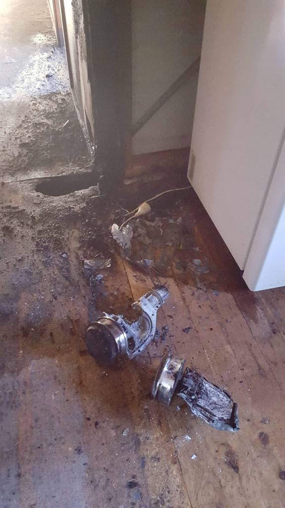 A hoverboard left unattended on charge is believed to be the cause of a fire in a home in Lewis Street on Sunday. ▪ Photo contributed