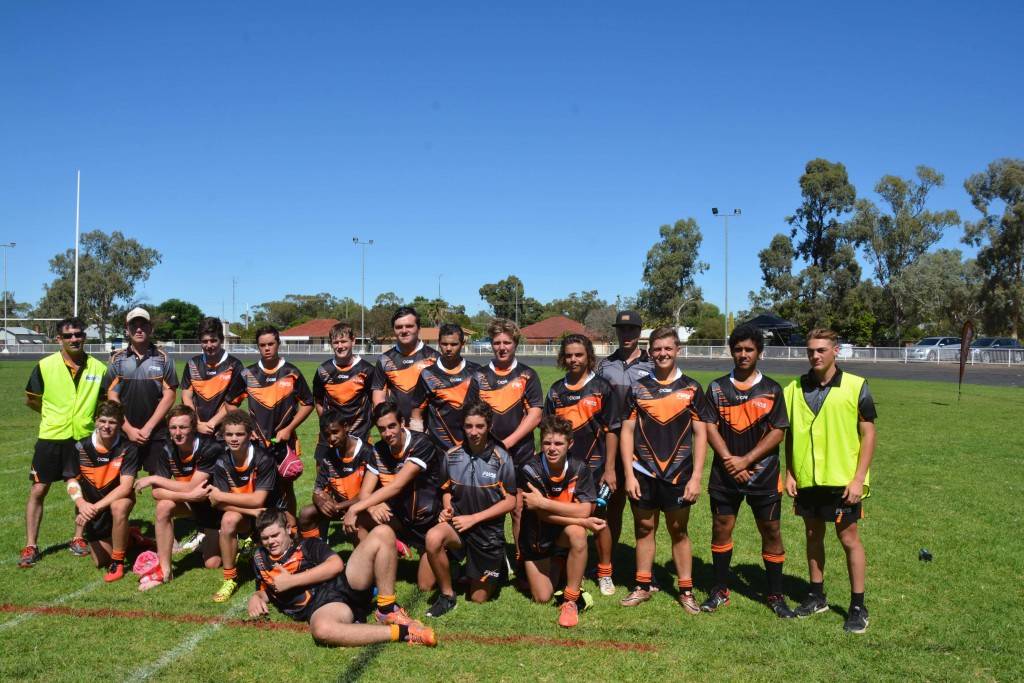 Cobar junior footballer, Braith Good (third from left at rear), was part of this year’s Far West Academy of Sport team for the 10th annual Nyngan Easter Rugby League Challenge