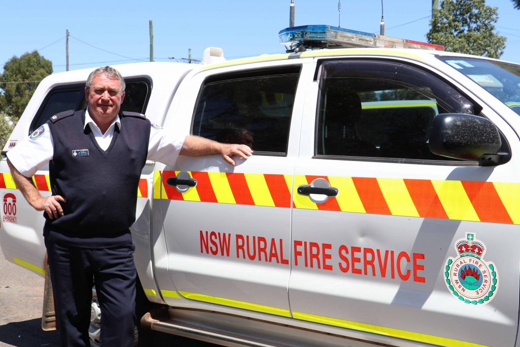 Inspector Ian ‘Mudgee’ Maidens finished up at the Rural Fire Service on Friday. 