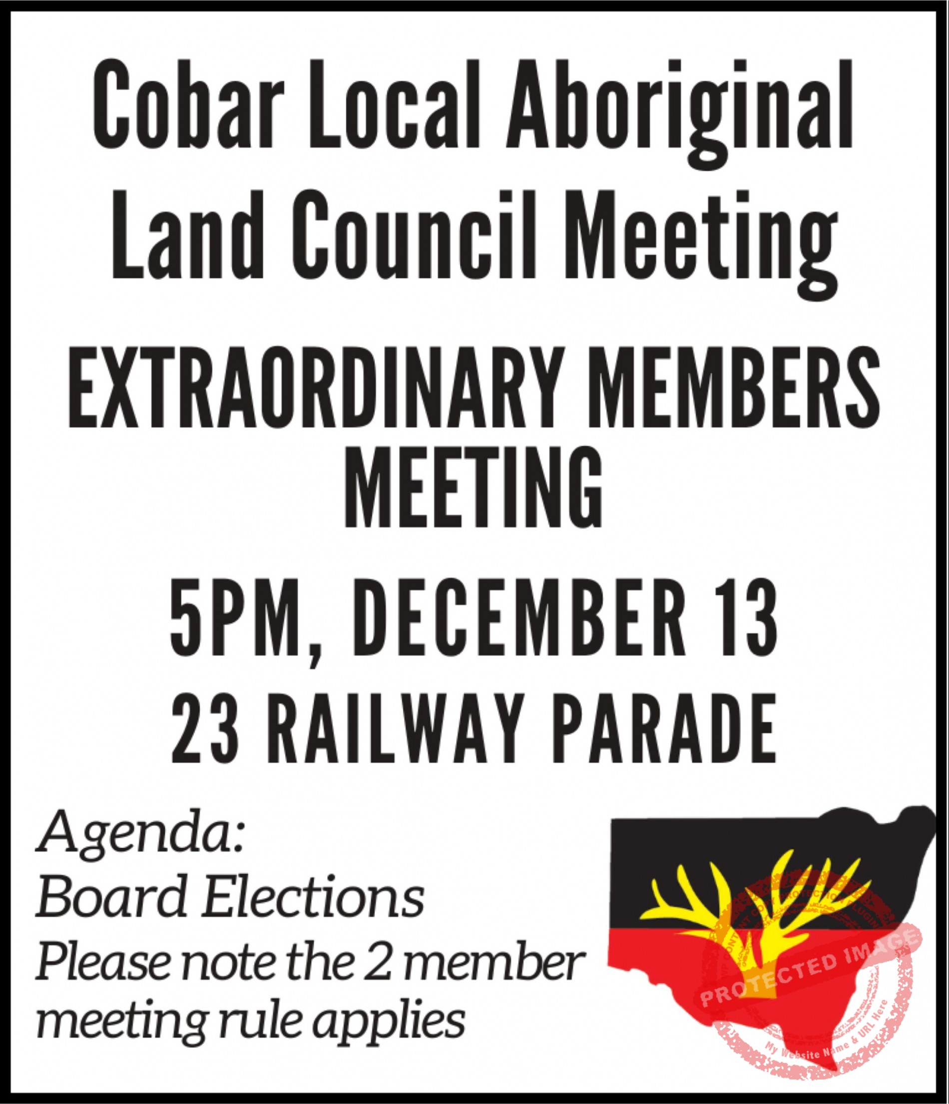 Cobar Local Aboriginal Land Council Extraordinary Meeting The Cobar