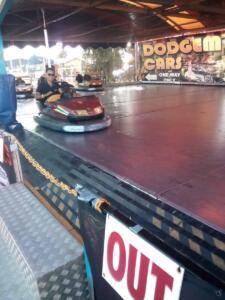 father and son dodgems