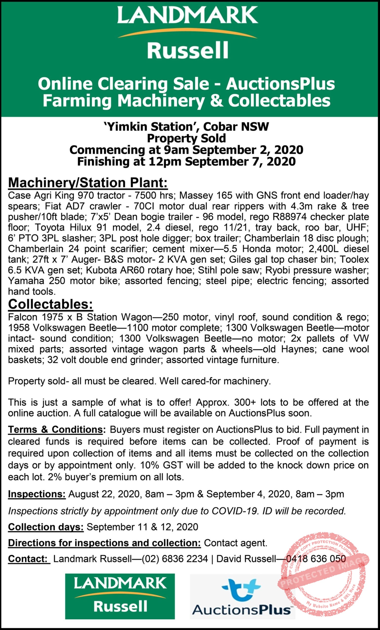 Landmark Clearing Sale The Cobar Weekly