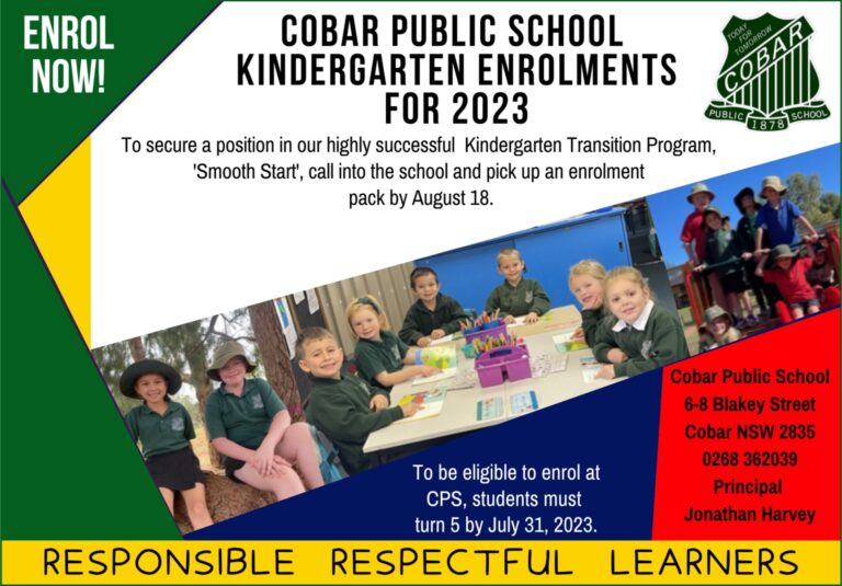 CPS Enrolment for 2023 – The Cobar Weekly